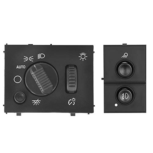 JoyTutus Headlight Switch & Fog Lamp Cargo Light Control Compatible with Sierra 2003 2004 2005 2006 2007 Replacement for 19381535 15143597 Avalanche 1500 2500 Silverado 3500