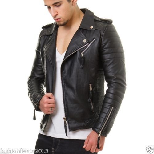 Iftekhar Men's Pure Leather Jacket - Brown