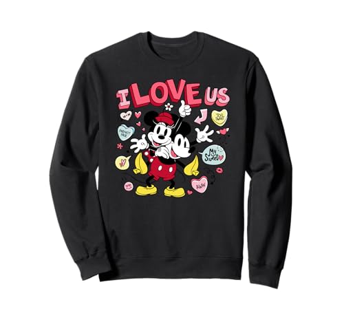Sweat Saint Valentin Disney Mickey dote d un style retro intemporel