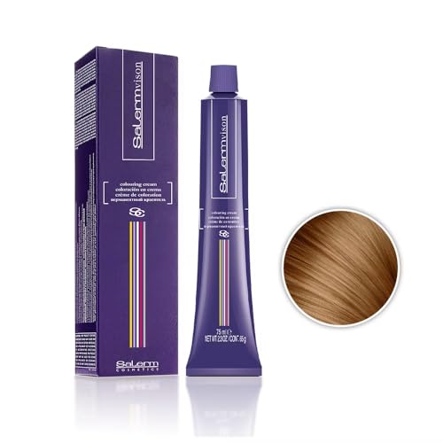 Salermvison Hair Coloring Cream #8,3 Light Golden Blonde miniatura 2