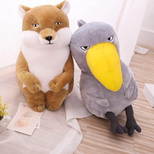 Sivro ハシビロコウ サプライズ ぬいぐるみ 抱き枕 カワイイスカルとフォックス 枕部屋の装飾 人形ギフトサプライズ 枕枕キュアかわいいギフトベッドルームスリーピングウエストパッド装飾 (45cm,キツネ)