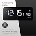 Braun Digital Alarm Clock with VA LCD Display, 10W Qi Wireless Fast-Charging Pad, Automatic Backlight Adjustment, Quick Set, Beep Alarm in Black, model BC21B.
