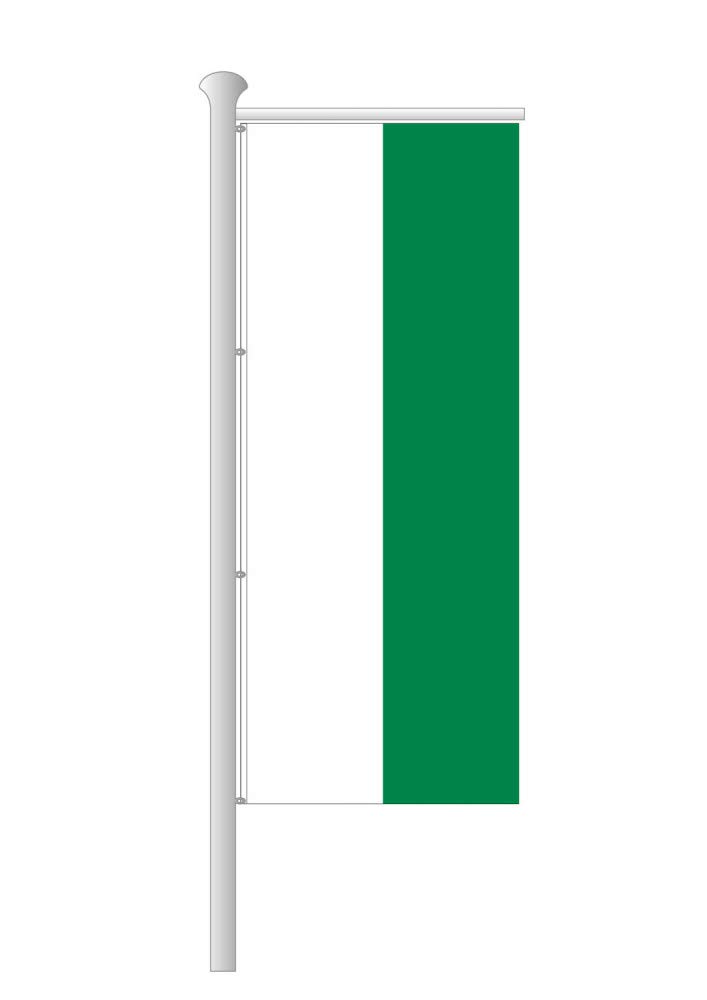 Deitert Bundesland-Flagge Sachsen – 120x300 cm Sachsen Flagge ohne Wappen, Fahne für Ausleger aus reißfestem Polyester
