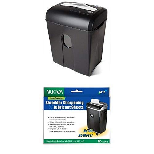 Aurora AU820MA High Security 8-Sheet Professional Micro-Cut Paper/ CD/ Credit Card Shredder and Sharpening and Lubricating Sheets