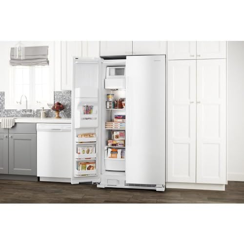 Side-by-Side Refrigerator by Amana - 21.4 Cu. Ft. White on Fridge.com