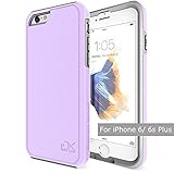 iPhone 6S Plus Case, Genix Case Armor Series Dual Layer Premium Protective Case for Apple iPhone 6 Plus (2014) / iPhone 6S Plus (2015) - Purple/ Gray