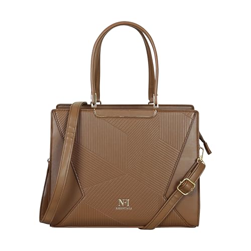 Image of NFI essentials Satchel Bags Ladies Purse Handbag Premium Women Shoulder Travel Bag for Work Gifts for Wife /Mother /Sister Stylish Office College Party Bag