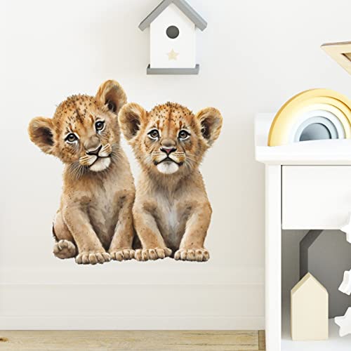 Vinilo decorativo infantil león 40x45 cm removible miniatura 2