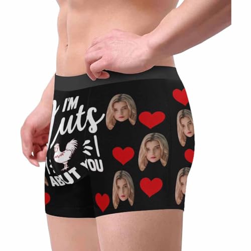 Custom Face Men Boxer Briefs Underwear Personalized Underpants with Photo Valentine's Day Gift for Husband Boyfriend4
