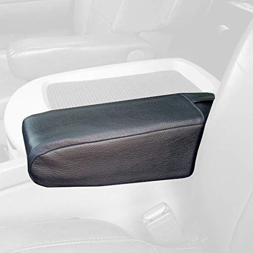 RedlineGoods seat armrest Covers Compatible with Nissan Titan 2004-15. Tailor Made - not Universal. Genuine top-Grade Italian Gray Leather with Black Thread