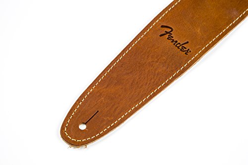 Fender Ball Glove Sangle en cuir pour Guitare – Brun - Les Beatles, Paul McCartney, John Lennon, RIngo Starr, George Harrison Fender Ball Glove Sangle en cuir pour Guitare - Brun – Image 5