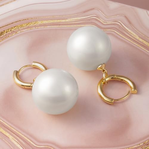 Image of Rubans Hoop Drop Earrings Gold Plated Stylish Trendy Jewellery Gift for Women & Girls