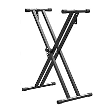 - Sturdy and Stable: The double-X design of the Adjustable Keyboard and Piano Stand ensures a stable support for keyboards with 61, 76, or 88 keys. - Adjustable Height and Length: Customize the stand to your preferred height and length for a comforta...