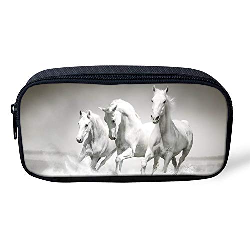 Showudesigns Trousse à crayons avec fermeture éclair Motif cheval Cover