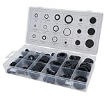 FACAIIO Gummi-Abdecktüllen-Sortiment, 125-teilig, mit Aufbewahrungskoffer für Kabelschutz in Automobil- und Elektroprojekten