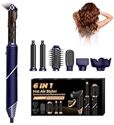 6 in 1 Blow Dryer Brush, Air Curling Iron Air Styler,Negative Ionic Hair Dryer Brush Set,Air Drye...