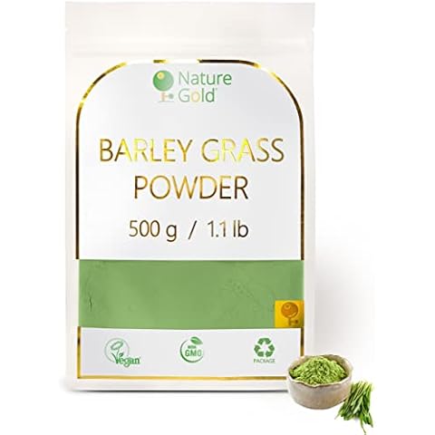 Barley Grass Powder | 500g - 1.1 lb | 100% Natural & Vegan | No-GMO | Without Sugar and Any Additions for Coctail Cover