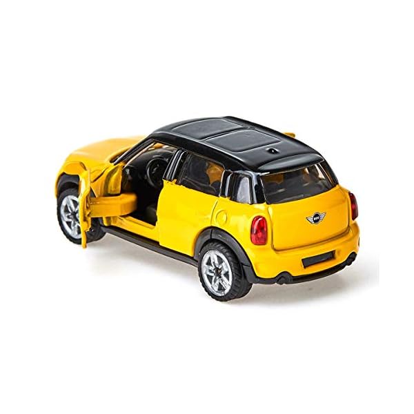 siku 1454, MINI Countryman, Metall/Kunststoff, Gelb/Schwarz, Öffenbare Türen – Bild 5