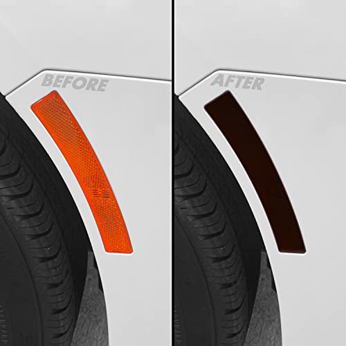 SlickMod PreCut Vinyl Smoke Tint for 2020-2023 Cadillac CT4 Side Marker (20% Dark Smoke, 2. Side Marker)