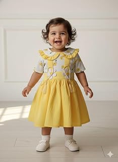 SE,Baby Girls and Girl dresses cottonblend clothing set available for 2-3 Years|Yellow Price In India
