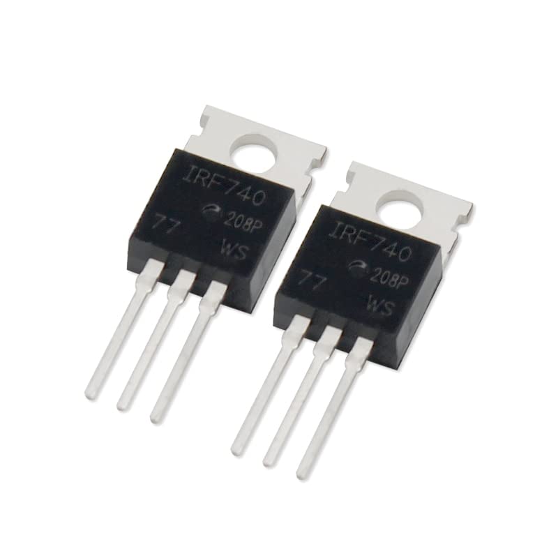 Transistoren-Transistoren-Set, Transistoren, 5 Stück, IRF740 Transistor 740 IRF740PBF TO220 MOSFET MOSFT FETs 400 V 10 A TO-220 Feldeffekttransistoren Set Elektronische Komponente