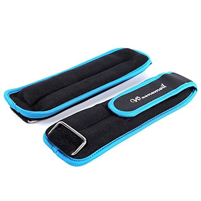 Ankle Weights 1 Pair 1 2 3 4 5 6 10 12 LBS Wrist Weights Arm Weights Leg Weights for Women Men Kids with Adjustable Strap, Strength Training Ankle Weights Set for Running Gym Fitness Workout Walking Jogging