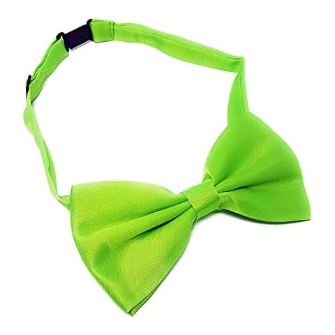 WS UK Neon Green Kids Bow Tie Cover