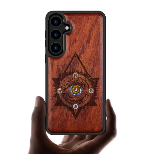 Coque Samsung S24 Plus style naturel bois et nacre Carveit