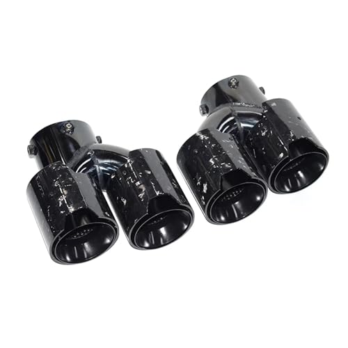 1 Pair Compatible with BMW G23 M440i G20 G21 M340i G42 M240i Exhaust Tip Upgrade Carbon Fiber Black Muffler Nozzle Tip 2019-2024(Carbon Fiber 1)