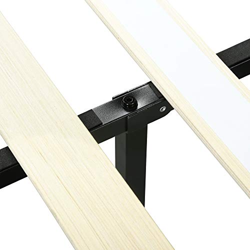 Sleeplace 14 Inch Modern Metal Platform Bed Frame/Easy Assembly, Black,Queen #TOP6