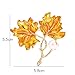 Produktbild Gelbe Ahornblatt Brosche Männer und Frauen Simulation Perle Brosche Leasing Zubehör