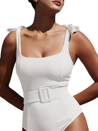 Saodimallsu Womens One Piece Swimsuit Belted2