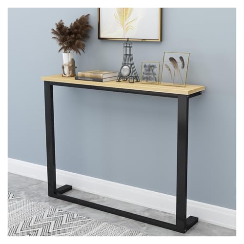 Mesa consola estrecha para entrada pequeña y trasera de sofá de diseño delgado 2