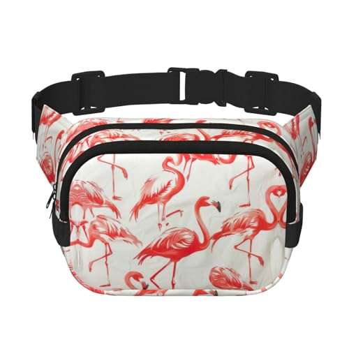 Sac banane flamants roses résistant double couche pour ranger vos affaires sans vous encombrer