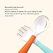 Baby Utensils Spoons Forks 3 Sets, Cute Stone Toddlers Feeding Training Spoon and Fork Tableware Set Easy Grip Heat-Resistant Bendable BPA Free Great Self-Feeding Learning Spoons Forks for Kids