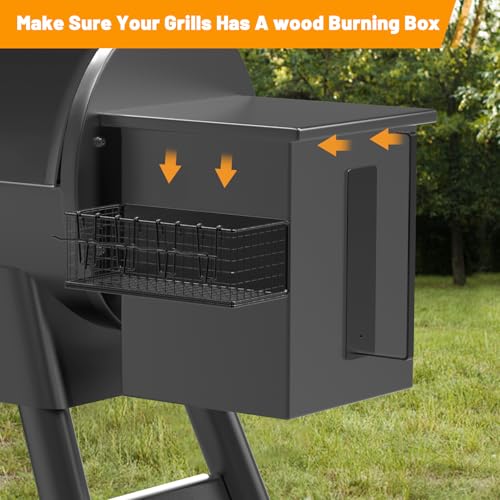 Image of 1 Pack Magnetic Storage Bin with Paper Towel Holder for Traeger Smoker Grills, Compatible with Ironwood 885, Pro Series 34,22, Pro D2 575, Pro 780, Ironwood 650, Pit boss and Z-Grills