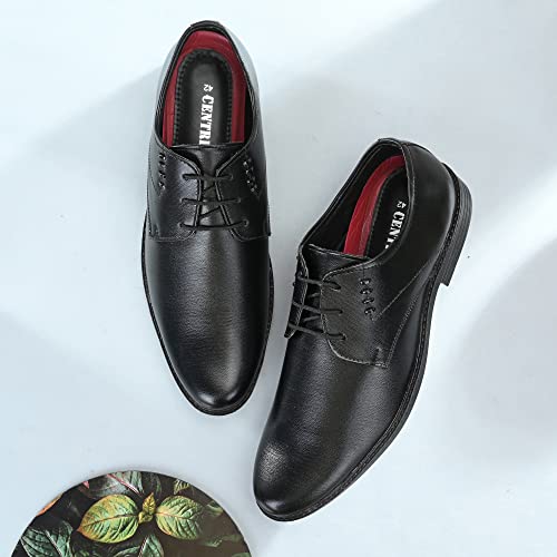 Image of Centrino Men's Formal Shoes | Elegant Slip-On Derby for Business & Casual Wear | Premium Craftsmanship for a Stylish & Sophisticated Look | Cushioned Insole for All-Day Comfort & Support