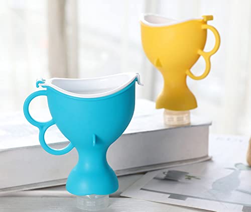 Qhbstkda Portable Universal Urination Device Friendly-For Emergency Urinal Unique Shape Urinal Good Use For Travelling Hiking Or Driving On Road Etc. This Can Match Both Men Women Urinal (Blue) #TOP1