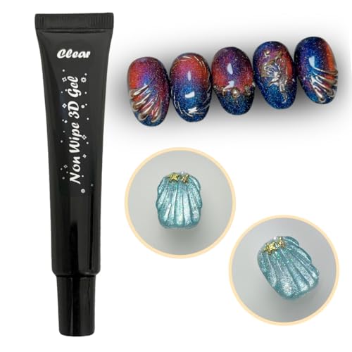 Gel adhesivo transparente 3D para uñas 20g miniatura 3