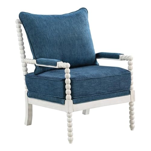 Sillón Textil Blanco con Estructura Blanca miniatura 4