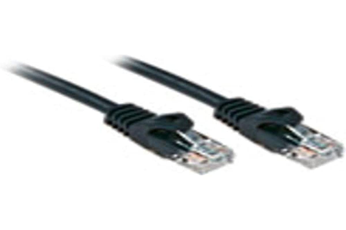 LINDY Basic Network Cable Cat. 6 U/UTP Patch Cable 0.3 m Black