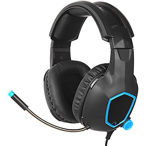 Docooler Auriculares para Juegos con Cable de 3,5 mm y Micrófono Cover