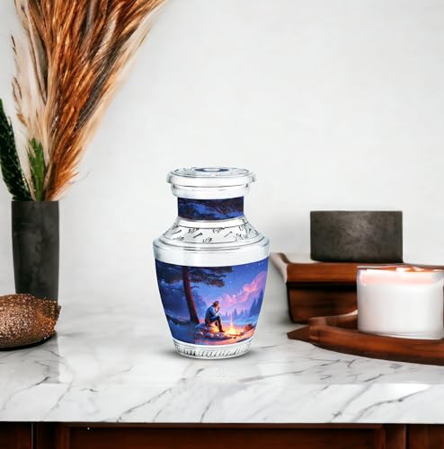 Image of Cowboys Urn Memorial Urn Human Ash 3 Inch 4 Qty | Small Urns for Human Ashes Cremation Urns for Men & Women