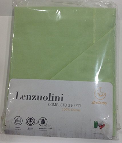 Lenzuoline pour lit Italbaby fini les draps rêches pour bébé
