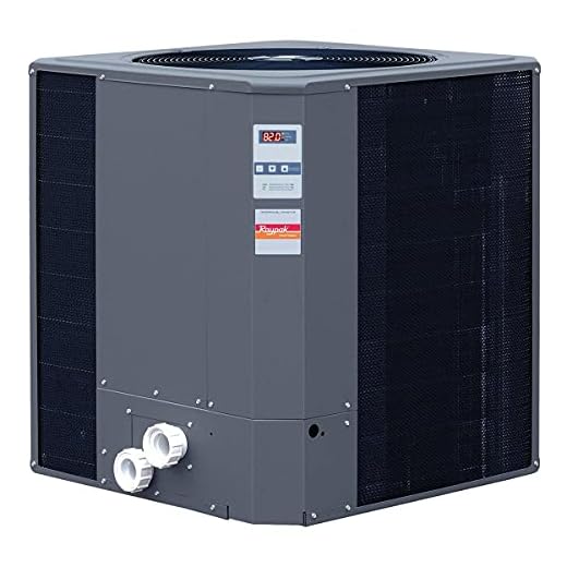 Raypak R5450ti-E Digital, Titanium, 103K BTU Electric Pool Heat Pump, 208/230V TWPH-5450EHT08