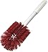 CFS Spectrum Multi-Purpose Valve & Fitting Brush, 16" Long, 6"L x 3-1/2 to 5" Dia. Oval Head, Medium Stiff Polyester bristles, White Plastic Handle, red, BPA-Free, 4000205
