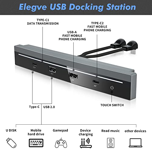 Elegve-USB-Hub-Docking-Station-of-Center-Console-Tesla-Model-3Y-Accessories-4-in-1-Multiport-Center-Console-Adapter-Accessories-with-PD-Fast-Charge-Port