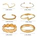 ILGANT Gold Bangle Bracelets for Women Gold Plated Chunky Cuff Bangle Bracelet Stackable Multi Layer Bangles Fashion Jewelry Set