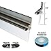 Gordon Glass® Chrome Framed Shower Door Replacement Drip Rail with Vinyl Sweep - 32