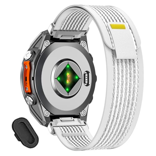 20mm Nylon Watch Band Compatible with Garmin Fenix 8 AMOLED 43mm/Fenix 7S Pro/7S/6S Pro/6S/5S plus/5S Sport Watch Straps For Garmin Descent Mk3-43mm/Mk3i-43mm/Mk2s/Approach S70 42mm